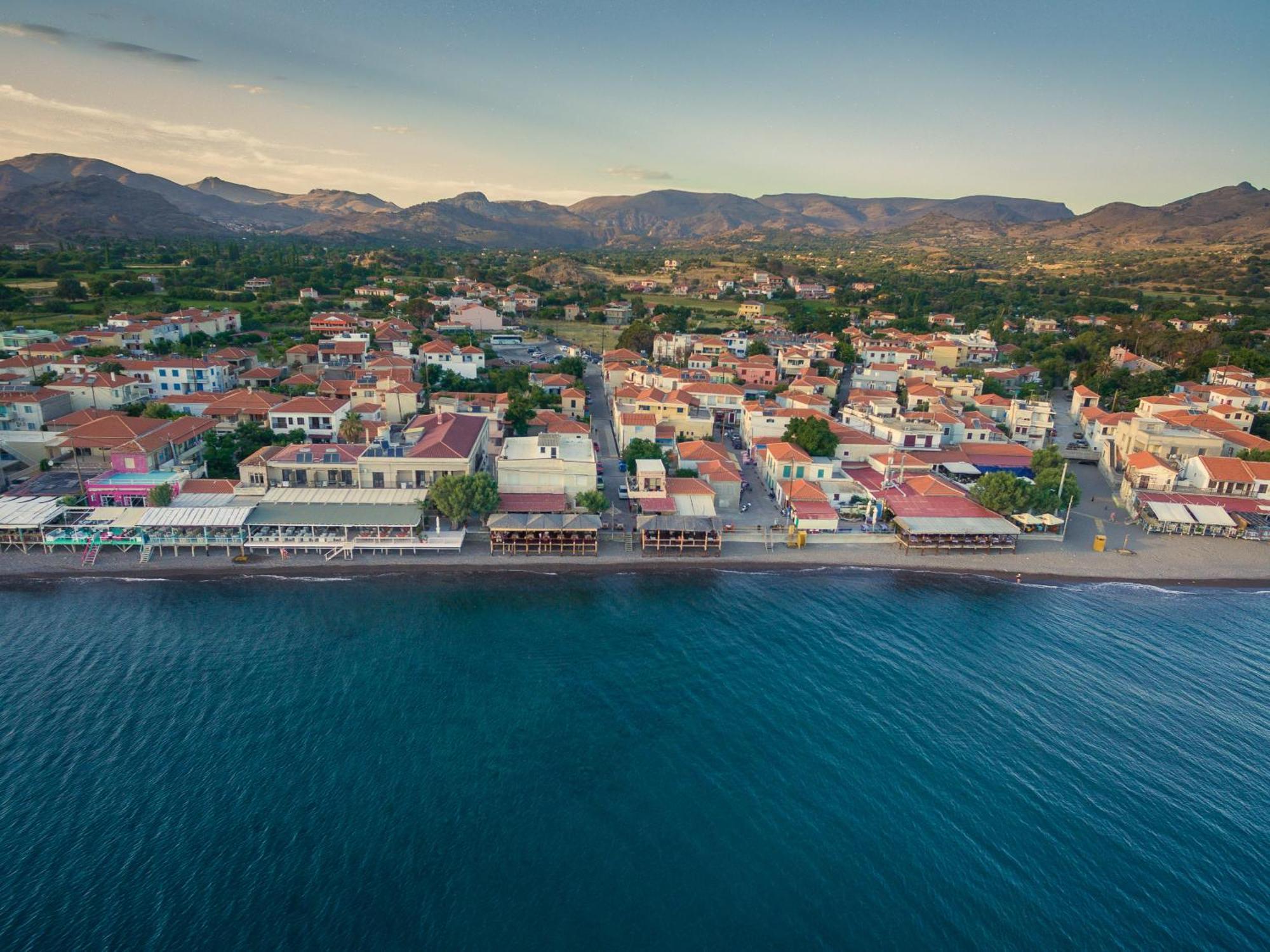 Galini Hotel Skala Eresou Bagian luar foto